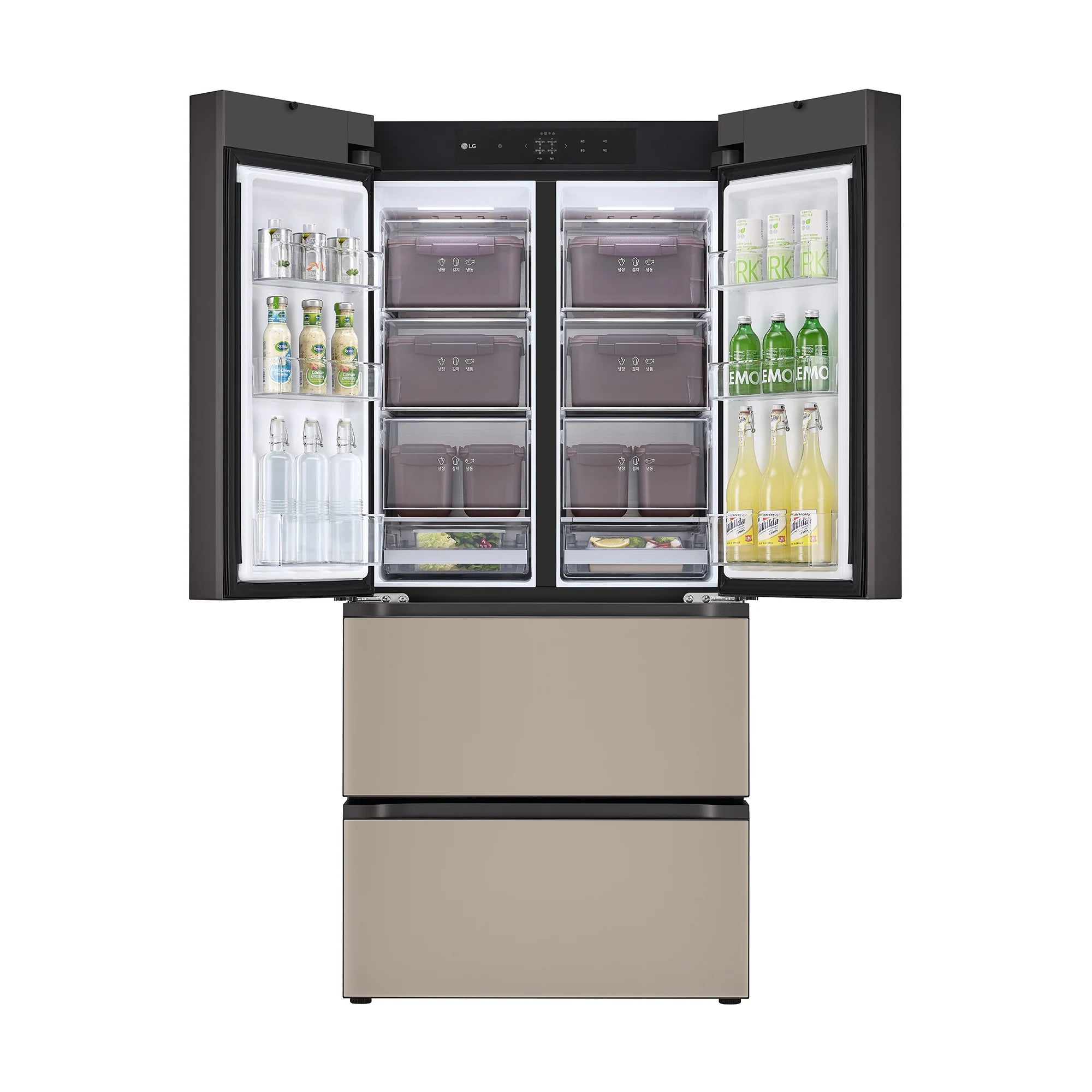 LG 491L Vitamin Plus Silver Inverter Refrigerator with Ice Maker & Water Dispenser (R600, 10-Year Warranty)